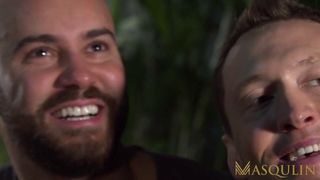 MASQULIN Hunks Bruno Max And Pierce Paris Bareback Hardcore