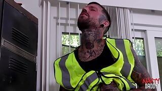 NASTYDADDY Conor Reid barebacked by tattooed Ryan Sebastian