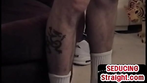 Str8 dude strokes big white cock in vintage session