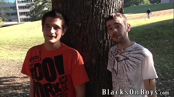 Redneck brothers spit roast black Twink