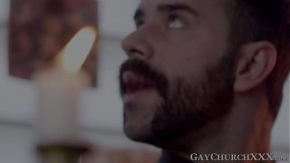 Sacred sexual punishment for horny teen sinner in church
