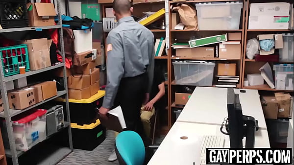 Young perpetrator bouncing on officers huge black cock