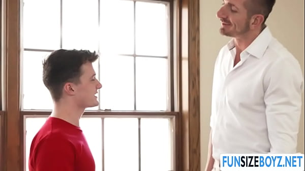 Damn! Twink gets bareback fucked by DILFs bigcock